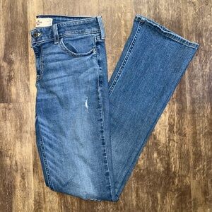 Hollister Women's Boot Cut Jeans in Blue Denim